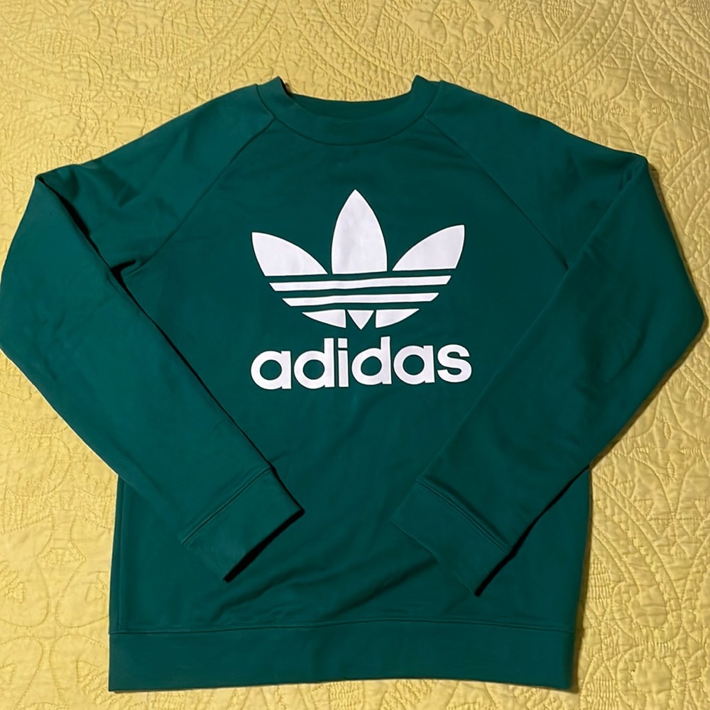 Green Adidas sweatshirt
